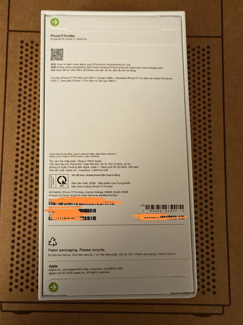 iPhone 17 Pro Max Cosmic Orange 256GB, Mobile Phones & Gadgets, Mobile ...