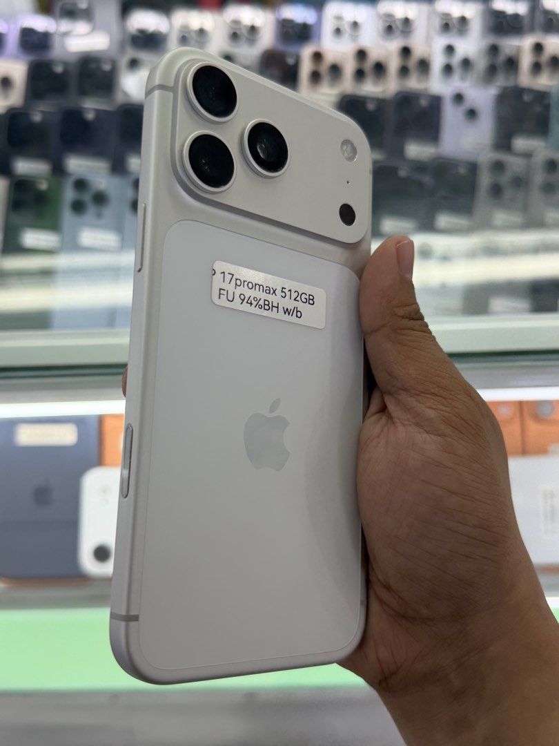 iPhone 17 PROMAX 512GB NTC FU COMPLETE (Category: iPhone 17 Series) located in Manila. Submitted by ram-gadget-shop (Listing ID 1471053390, Image 2). Description: 📍 GREENHILLS SHOPPING CENTER 🔥 RUSH RUSH RUSH SALE! 🔥 📱 iPHONES & ANDROID PHONES FOR SALE & SWAPPING! ✨ ✅ Smooth & Fast Performance ✅ Slightly Used / Well-Maintained Units ✅ Reset to Factory Settings ✅ No Hidden Issues ✅ Free Unit Checking ✅ With Warranty 🎁 FREEBIES INCLUDED: ✅ Pho