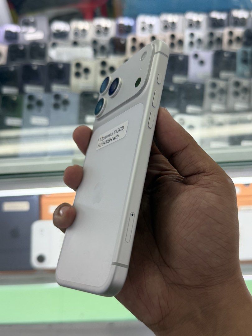iPhone 17 PROMAX 512GB NTC FU COMPLETE (Category: iPhone 17 Series) located in Manila. Submitted by ram-gadget-shop (Listing ID 1471053390, Image 3). Description: 📍 GREENHILLS SHOPPING CENTER 🔥 RUSH RUSH RUSH SALE! 🔥 📱 iPHONES & ANDROID PHONES FOR SALE & SWAPPING! ✨ ✅ Smooth & Fast Performance ✅ Slightly Used / Well-Maintained Units ✅ Reset to Factory Settings ✅ No Hidden Issues ✅ Free Unit Checking ✅ With Warranty 🎁 FREEBIES INCLUDED: ✅ Pho