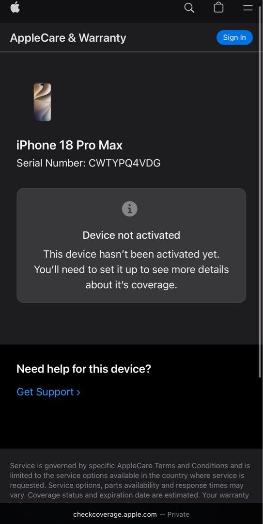 Iphone 18 Pro Max 256gb (Sealed) (Category: iPhone 18 Series) located in Marikina City. Submitted by bryanroblesss (Listing ID 1470935322, Image 3). Description: Looking for Swap to lower unit IOS + cash only Iphone 18 Pro Max 256GB Black Brand New Sealed - Not Activated with RECEIPT - ₱100,000 swap value Meetup : Marikina, San Mateo, Lrt2/Mrt or Plaza Aldea Tanay .