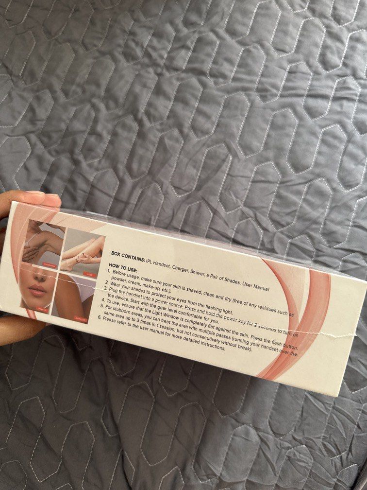 IPL Hair Removal (Category: Body Care) located in Manila. Submitted by muyeng_ (Listing ID 1470936712, Image 2). Description: Brand New Sealed .