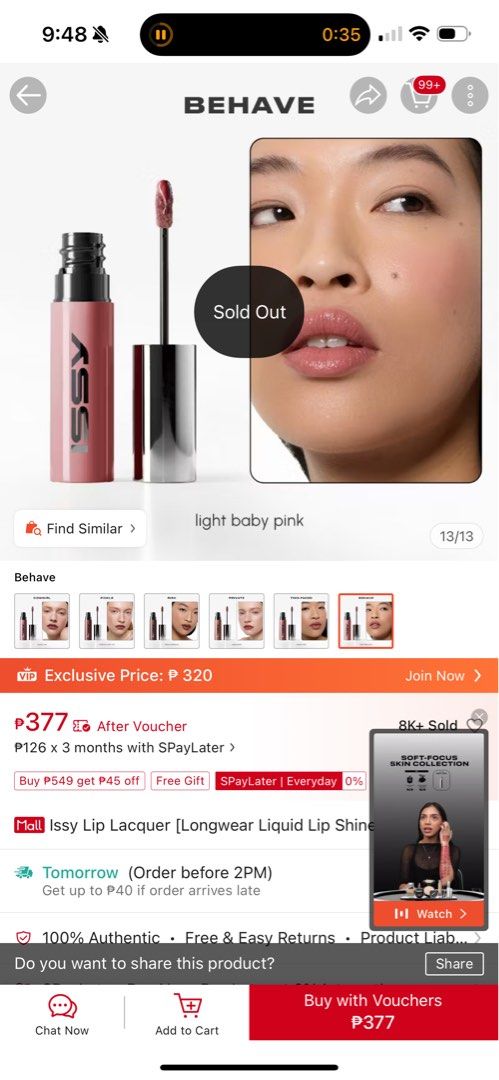 Issy Lip Lacquer Longwear Liquid Lip Shine Set (Category: Makeup) located in Pasig City. Submitted by vanillaice__ (Listing ID 1470942456, Image 3). Description: - Brand new - Cowgirl, Two faced, and Behave - can be sold individually for 150 each - Finish: High-shine with rich color payoff - Formula: Longwear liquid lip shine - Packaging: Transparent pinkish bodies with silver caps - Perfect for daily wear and as a complete collection.