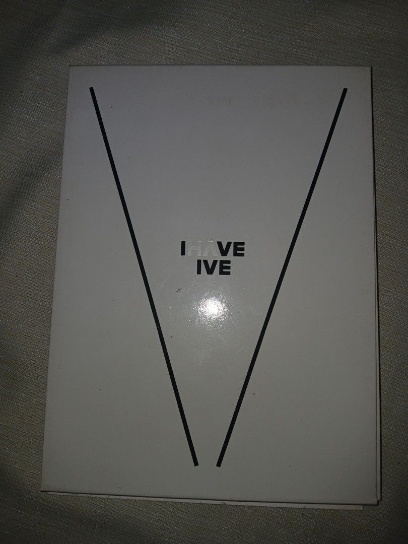 IVE I've IVE Album (Category: CDs & DVDs) located in Manila. Submitted by bluecurryc30065 (Listing ID 1471030218, Image 1). Description: - Item: IVE 'I Have IVE' Album (White Box Edition) - Design: Minimalist black V graphic with text on front - Condition: Clean exterior, well-maintained - Perfect for: DIVE collection.
