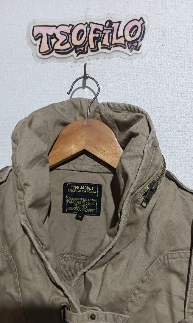 Jacket (Category: Coats, Jackets and Outerwear) located in Santo Tomas. Submitted by teofilo-thrifted (Listing ID 1471019678, Image 3). Description: fakedelic jacket excellent l22 w15/16 price 1200 free shippibg.