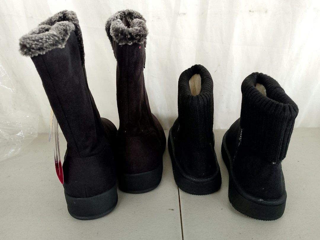 Japan approx 24cm Black Winter Boots Knitted Cuff (Category: Boots) located in Bulacan. Submitted by amarijapansurplus (Listing ID 1470963266, Image 3). Description: 📌as is 📌WYSIWYG 📌First to pay basis 📌Auto pass sa COD iwas scam sa part ko 📌MOP: GCASH 📌MOD: Pick-up, Lalamove (motorcycle) or J&T/Flash Express/SPX Express 📌Courier Wed and Sat sched 📌Return and Exchange Store Policy, Strictly No Refund 📌Loc. Panginay, Balagtas, Bulacan 🇯�