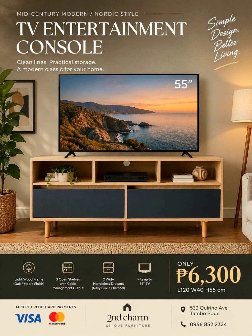 Japan Surplus 55" TV media console (Category: TV Consoles) located in Paranaque City. Submitted by eu.kr.jpsurplus (Listing ID 1471038632, Image 1). Description: 💳 𝐌𝐨𝐝𝐞 𝐨𝐟 𝐏𝐚𝐲𝐦𝐞𝐧𝐭 ✅ QR Ph Credit Card (Visa/MC) ️️✅️ QR Ph SP@yL@ter (Sh0pee) ✅️ GCash ✅ BDO Bank Transfer ✅ BPI Bank Transfer 📍 𝙋𝙖𝙮𝙢𝙚𝙣𝙩 𝙞𝙨 𝙢𝙖𝙙𝙚 𝙪𝙥𝙤𝙣 𝙥𝙞𝙘𝙠-𝙪𝙥 𝙛𝙧𝙤𝙢 𝙪𝙨..