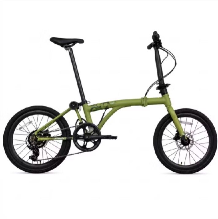 Java Folding Bicycle Green (Category: Bicycles) located in Singapore. Submitted by freegem.ceabaf (Listing ID 1471031892, Image 1). Description: Selling a Java folding bike in stylish olive green. It features a compact frame, disc brakes, and multi-speed gears. Perfect for commuting or weekend rides, and easily fits in car boots or public transport. Grab it now! https://salesg.link/rlf3af.