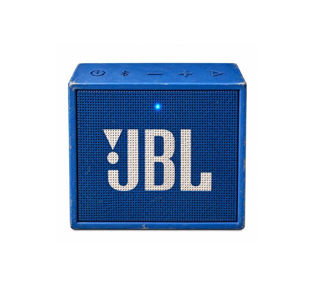 JBL GO Bluetooth Speaker (Blue) Pre-Owned (Category: Soundbars, Speakers & Amplifiers) located in Bulacan. Submitted by davon.hopes (Listing ID 1471102811, Image 1). Description: JBL GO PORTABLE BLUETOOTH SPEAKER (BLUE) WELL USED (PRE-OWNED) AGED / MINOR WEAR AND TEAR STILL IN GOOD WORKING CONDITION - Authentic Blue JBL Portable Bluetooth Speaker (Pre-Owned) - Convenient Top-Edge Control Buttons for Power, Bluetooth, Volume, and Playback - Built-