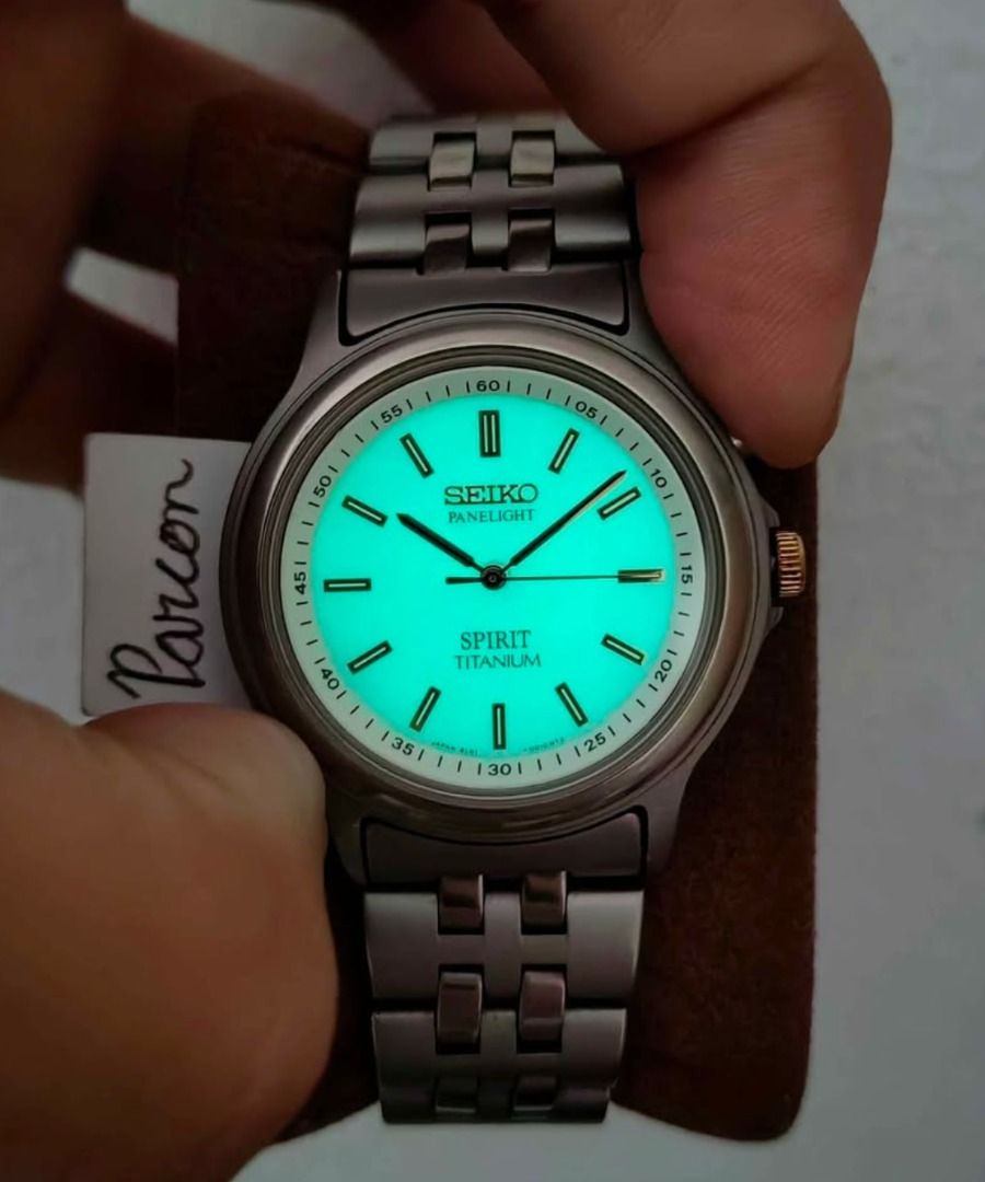 JDM Seiko Spirit Titanium *Unique Backlight 1996* (Category: Men's Watches) located in Caloocan City. Submitted by preserve_timepieces (Listing ID 1470942172, Image 1). Description: -Kindly Please Read The Descriptions First Before you message. -Auto pass sa Kwentuhan | Please respect each other's time. -All Original Watch. -Glass Condition: No Scratches -Full-Dial Backlight: A notable feature of this reference is its unique luminous backlight/gl