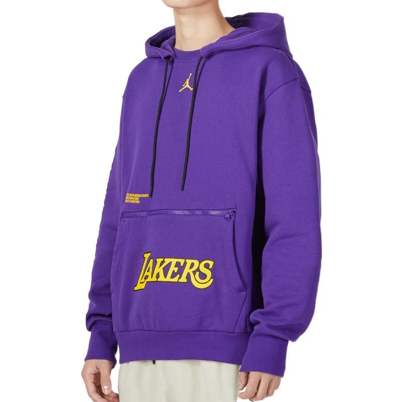 Jordan LA Lakers Statement Edition Hoodie (Category: Coats, Jackets and Outerwear) located in Lucena. Submitted by thrft-nd-sll (Listing ID 1471070845, Image 2). Description: Jordan LA Lakers Statement Edition Hoodie Size XXL On Tags Width -26 Length -27.5 Excellent Condition Need Wash .