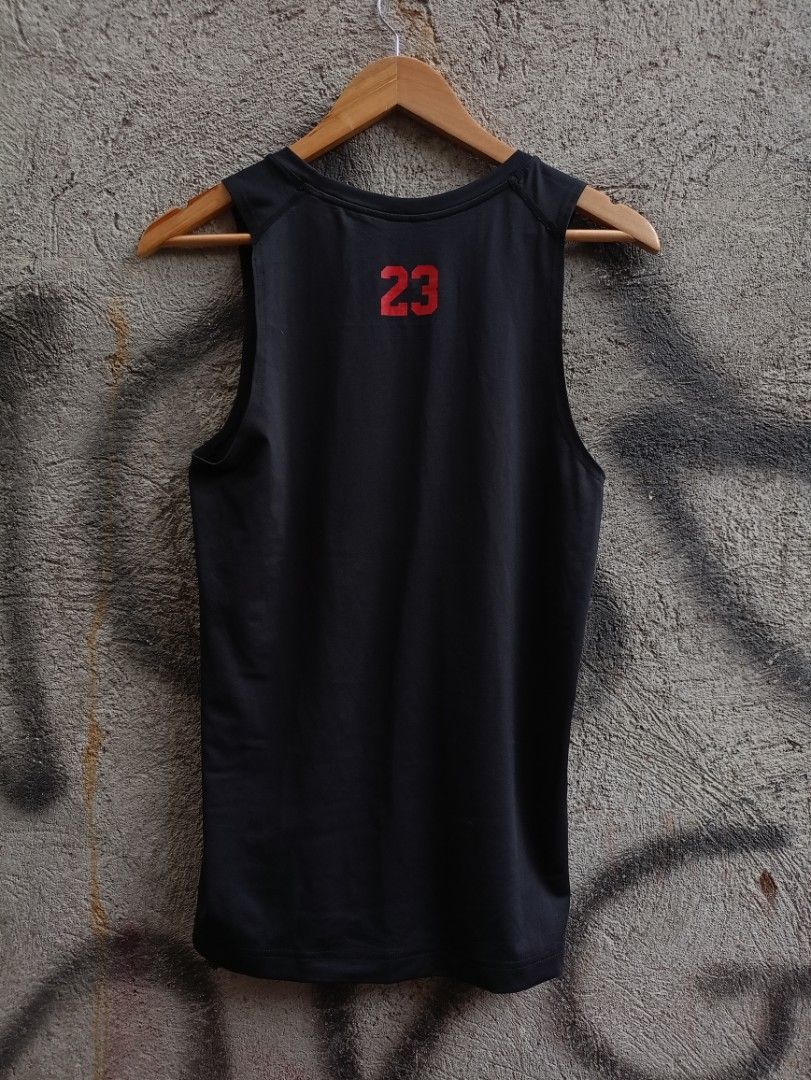 Jordan Training Dri-Fit Compression Tank Top Black Red XL (Category: Activewear) located in Manila. Submitted by naixhrift (Listing ID 1470969717, Image 2). Description: Jordan Training Tanktop Size XL Youth pasok sa small length 27.5 width 17 800 plus ship jnt courier payment on gcash manila area.