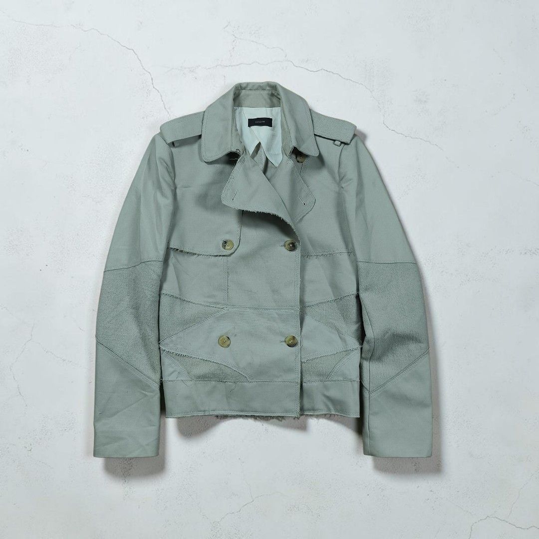 JOSEPH DOUBLE BREASTED PATCHWORK TRENCH JACKET (Category: Luxury Apparel) located in Urbiztondo. Submitted by unperfectly.bin (Listing ID 1471083173, Image 1). Description: Size 40.