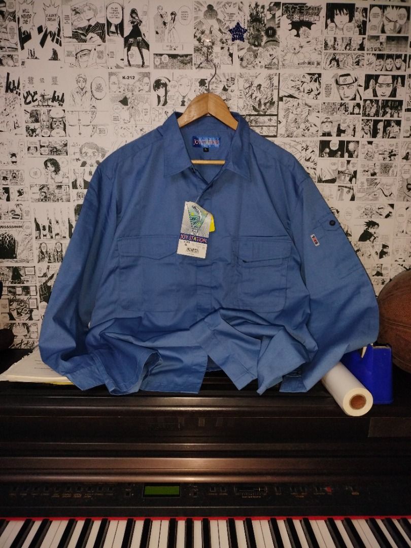 🛒JOYSTATION blue long-sleeve utility work shirt (Category: Tshirts & Polo Shirts ) located in Baguio. Submitted by northstar.hilagangbituin (Listing ID 1470969566, Image 1). Description: .