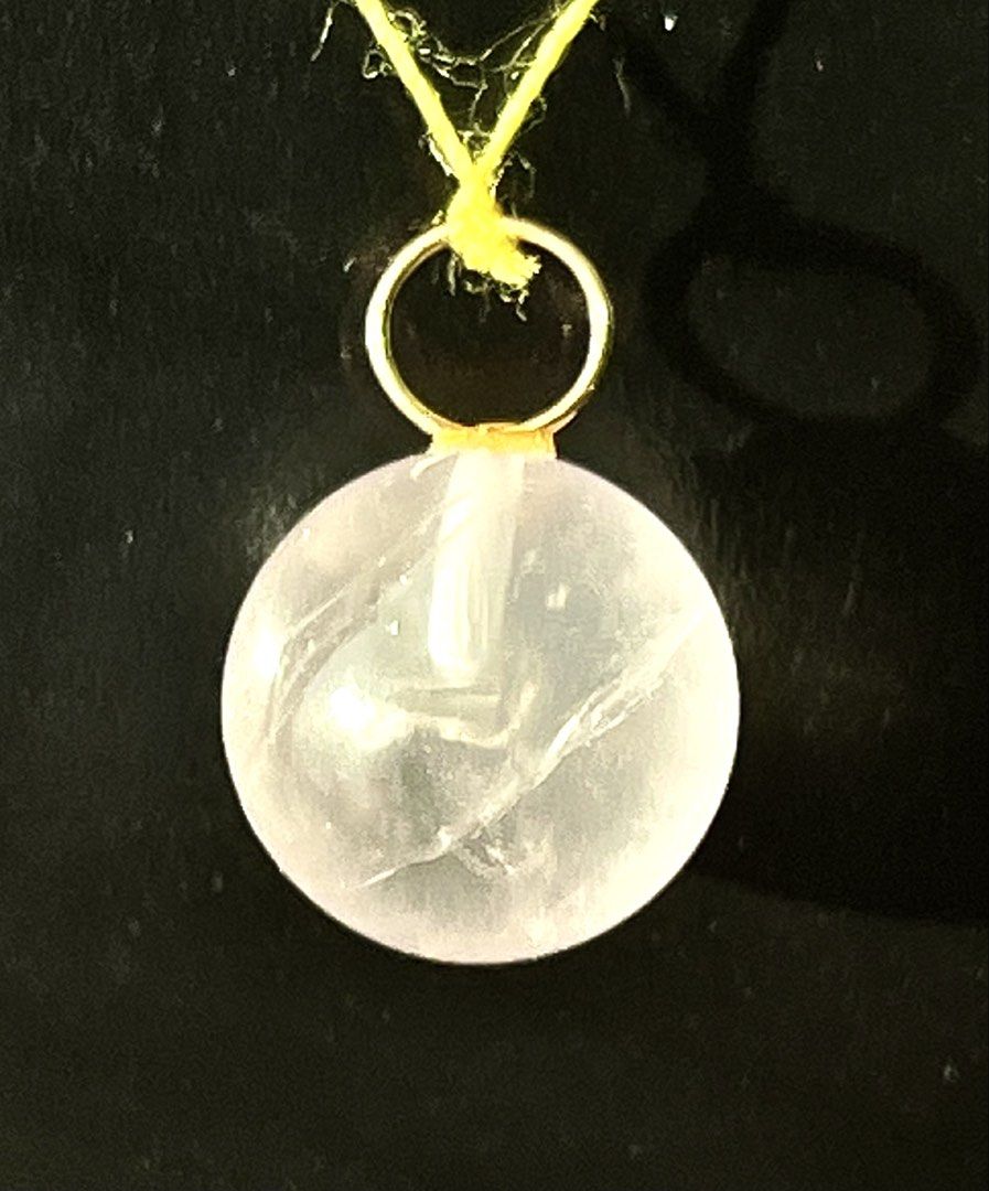 K18 ROSE QUARTZ BALL PENDANT (Category: Precious Stones) located in Manila. Submitted by x.xxxi (Listing ID 1471117534, Image 2). Description: Kindly read: •gem size: approx. 1cm. •real rose quartz •18k real gold (unmarked but tested) •selling per piece (not per gram) NO LOW-BALLERS PAY-FIRST BASIS/NO LAYAWAY NO RETURN/EXCHANGE/REFUND.
