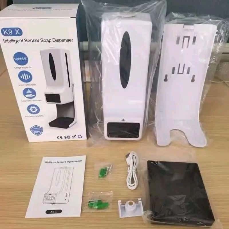 K9 X Intelligent Sensor Soap Dispenser 1000ml (Category: Sanitizers & Disinfectants) located in Manila. Submitted by ericklee23 (Listing ID 1470993642, Image 1). Description: - Model: K9 X Automatic Soap Dispenser - Capacity: 1000ml large capacity - Color: Clean white unit - Operation: Touchless motion sensor for hygiene - Power: USB powered - Best for: Kitchens and bathrooms - Condition: Brand new in original box, all parts sealed in plastic - I