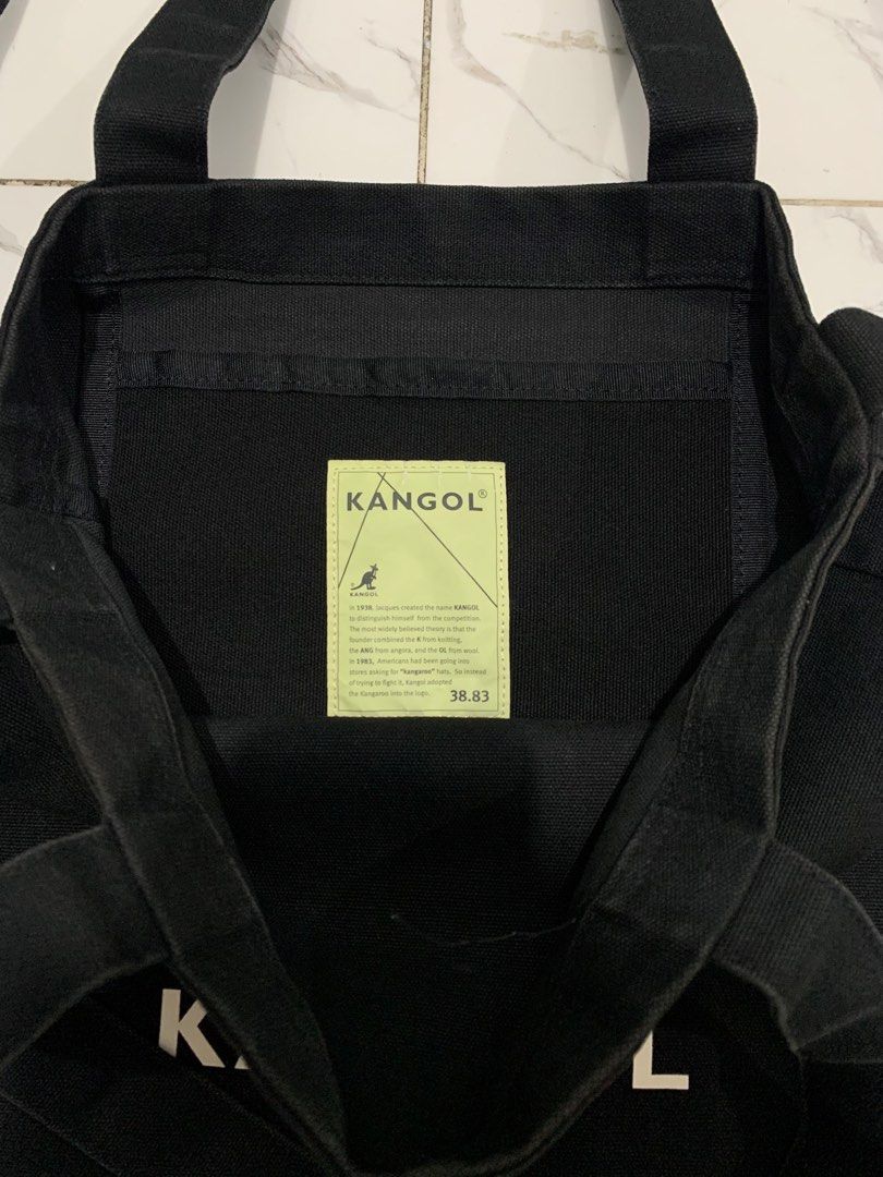 KANGOL CANVAS TWO WAY SLING/TOTE BAG (Category: Sling Bags) located in Cabuyao City. Submitted by rafhaelnyquist_3 (Listing ID 1471093213, Image 3). Description: KANGOL CANVAS TWO WAY SLING/TOTE BAG SIZE OS EXCELLENT CONDITION NO ISSUES -1,200 PESOS ONLY.