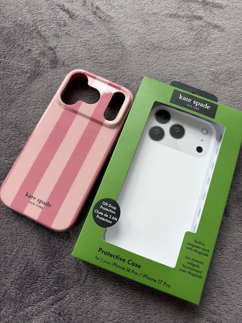 Katespade iPhone 18 Pro case (Category: Cases & Sleeves) located in Taguig. Submitted by kfpreloved (Listing ID 1470954322, Image 2). Description: Good as new Comes with box and receipt .