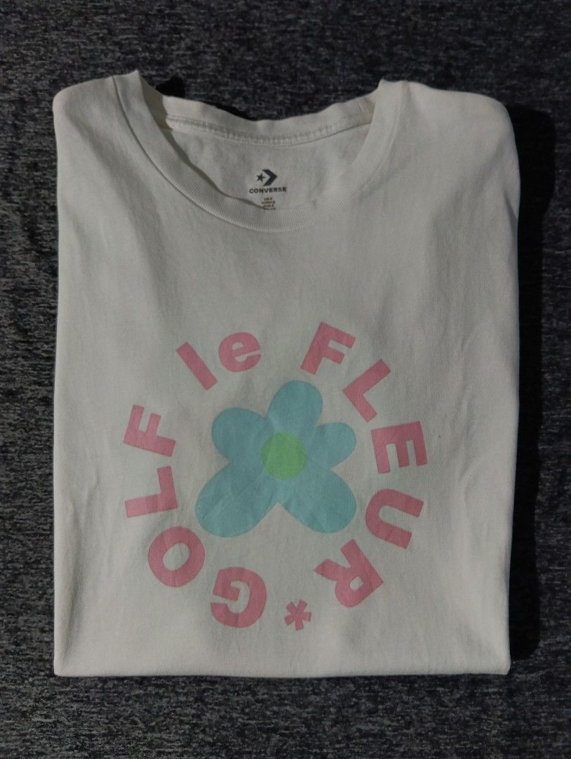 Kimjustine Inayan (Category: Tshirts & Polo Shirts ) located in Manila. Submitted by kim_inayan (Listing ID 1471075452, Image 1). Description: CONVERSE GOLF Le FLUER LARGE L29 W20 no issues as new washed 350+ SF only.