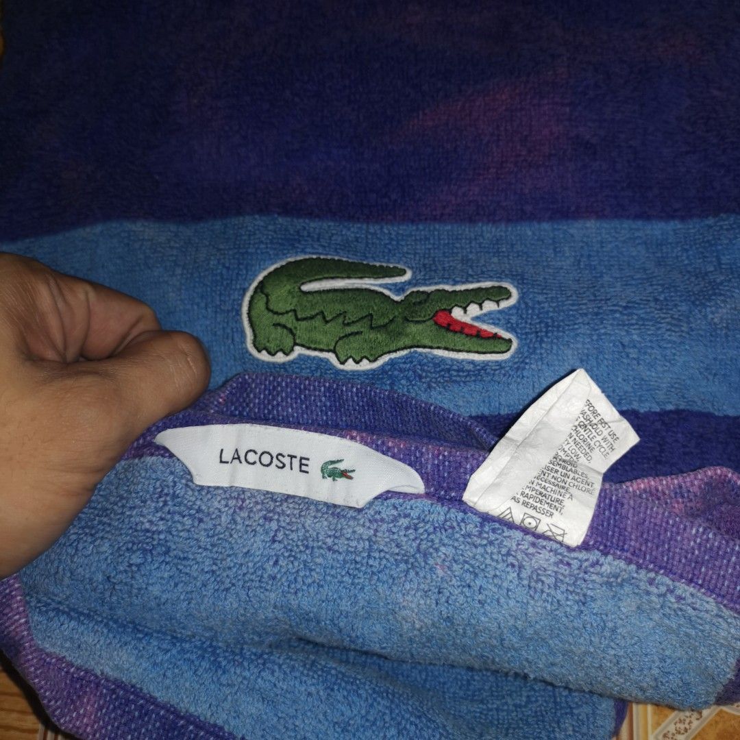 Lacoste Bath Towel (Dark Violet) (Category: Luxury Accessories) located in General Mariano Alvarez. Submitted by hundred_lives (Listing ID 1471101670, Image 2). Description: Lacoste Bath Towel (Dark Violet) ‼️***Or Best Offer Wins***‼️ ‼️***Split Or As Pack***‼️ ‼️***Negotiable All Items***‼️ ‼️***What You See Is What You Get***‼️ Tags: burberry fendi mcm givenchy yohji yamamoto rick owens prada dolce & gabbana channel gucci hermès balenciaga val