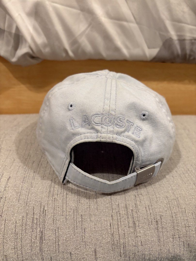 Lacoste cap (Category: Babies & Kids Fashion) located in Mandaluyong City. Submitted by kchloe__ (Listing ID 1471049445, Image 2). Description: Original Lacoste cap. US bought, color light blue .
