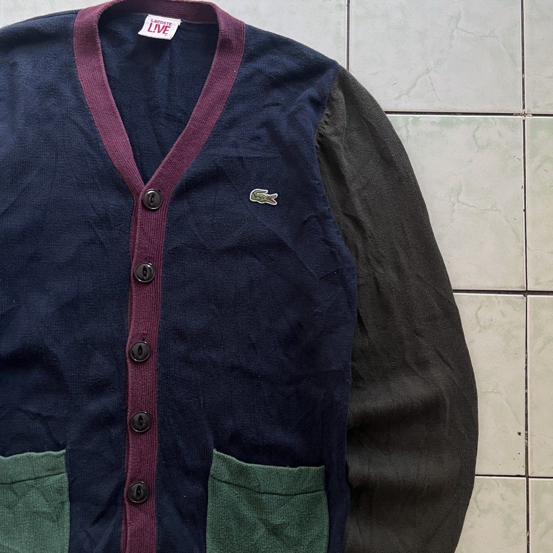 Lacoste Live Knit Cardigan (Category: Coats, Jackets and Outerwear) located in Imus. Submitted by cedrickger51562 (Listing ID 1470993695, Image 3). Description: LACOSTE LIVE KNIT CARDIGAN Size: 5 on tag Dimes: width 20” / length 26” Excellent Condition Color rate : 9.5 Issue : - .