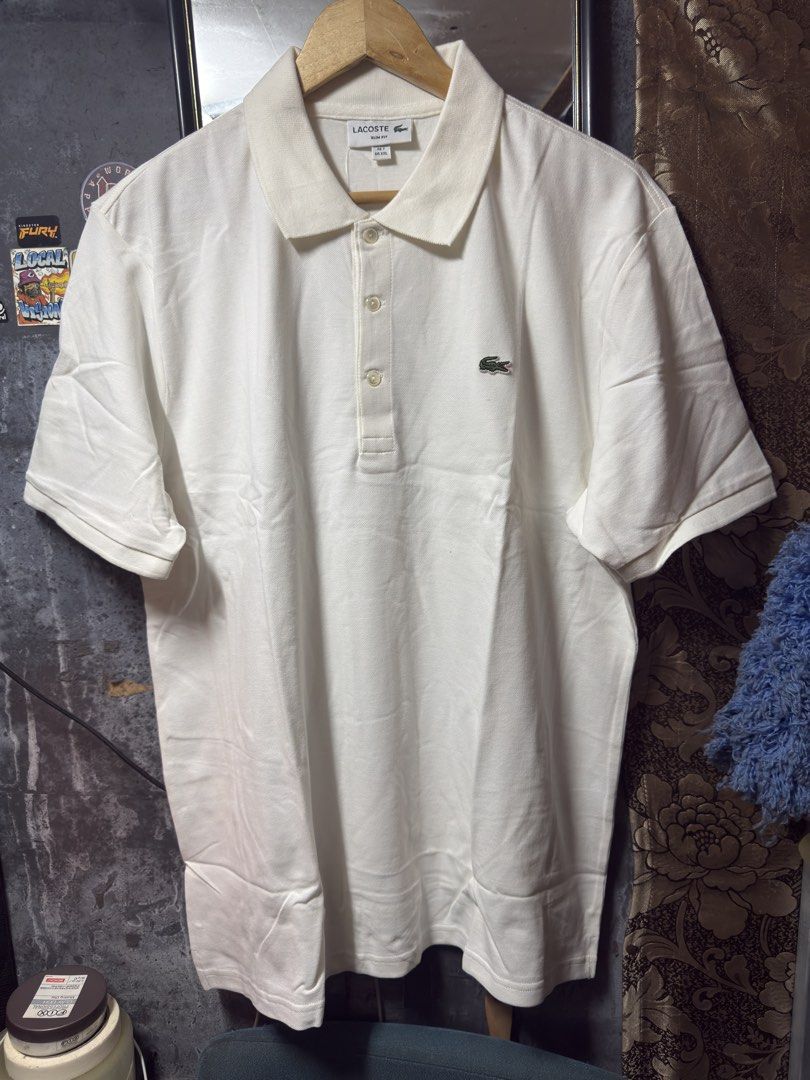 Lacoste Polo Shirt - Bnew (Category: Tshirts & Polo Shirts ) located in Manila. Submitted by tindero-ng-damit (Listing ID 1471078519, Image 1). Description: Name: LACOSTE Polo shirt - Bnew Slim fit - Pique Stretch Size 7 FR - XXL US but fits XL since its a slim fit variant Width 23 X Length 29 Never Been worn - BNEW SEALED 2800 only retails at ₱5990 in stores.