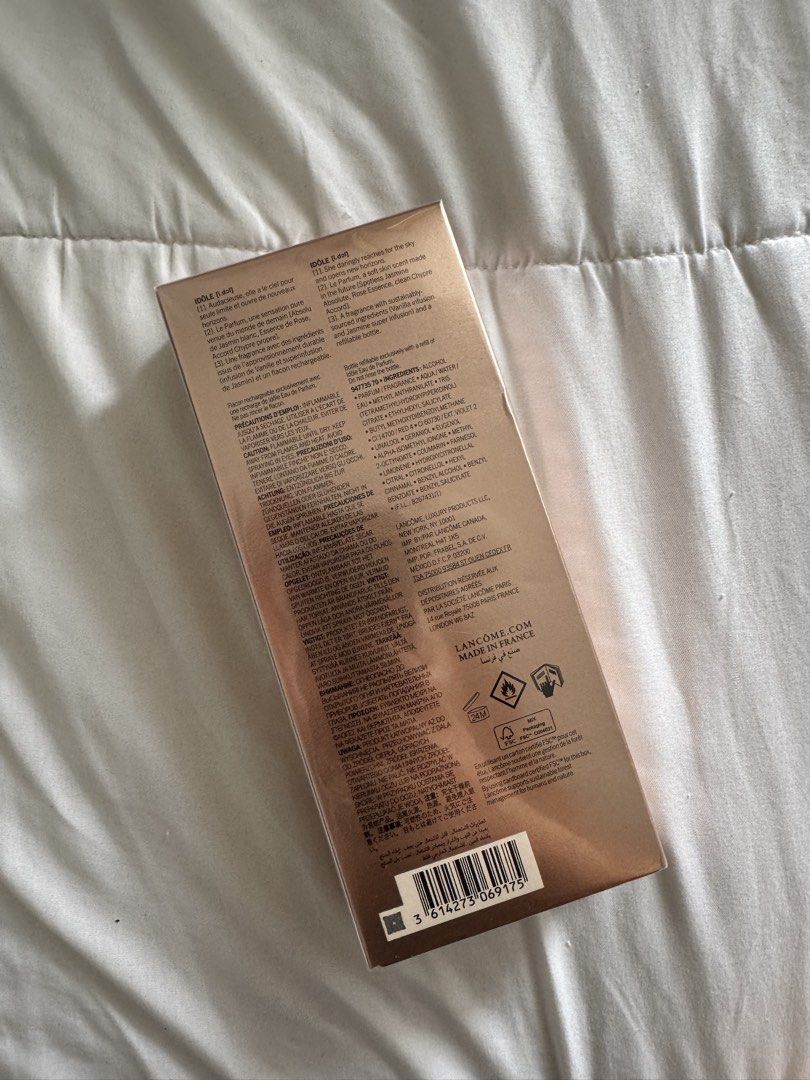 Lancome Idole L’eau de Parfum (Category: Fragrance & Deodorants) located in Pasig City. Submitted by vanillaice__ (Listing ID 1470947130, Image 2). Description: - brand new bought from SM The Look.