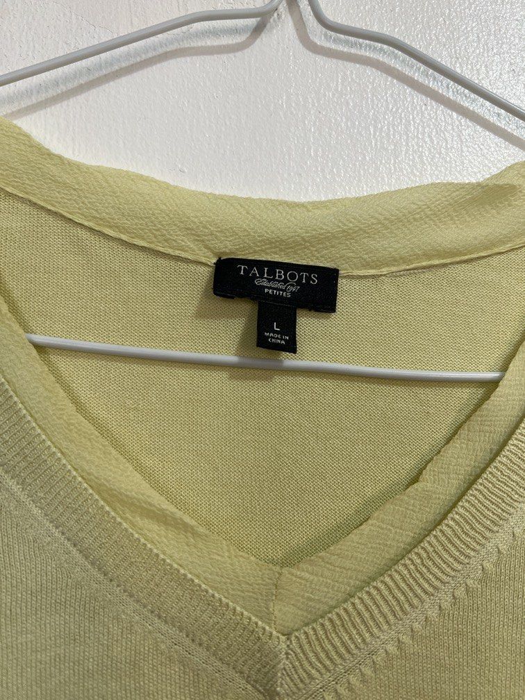 Large Talbots 3/4 sleeve knitted top (Category: Blouses) located in Las Pinas. Submitted by gaeley (Listing ID 1470969150, Image 2). Description: HQ fabric b: 19" armpit to armpit l: 24".