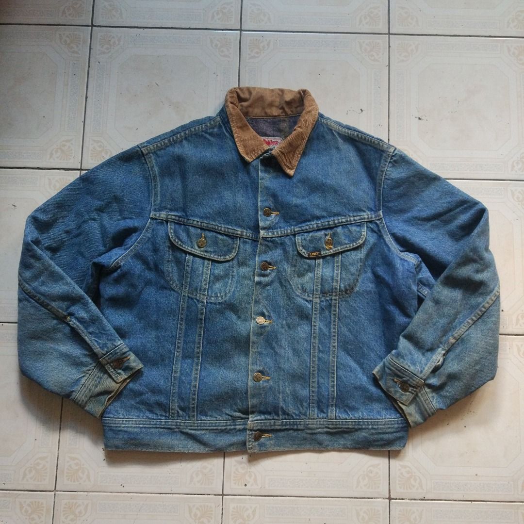 Lee Stormrider Lined Jacket M (Category: Coats, Jackets and Outerwear) located in Pasay City. Submitted by denimdude.ph (Listing ID 1471048172, Image 1). Description: looks vintage no size tag, fits medium repaired button hole, 2nd to last pic sleeve distressing, last pic.