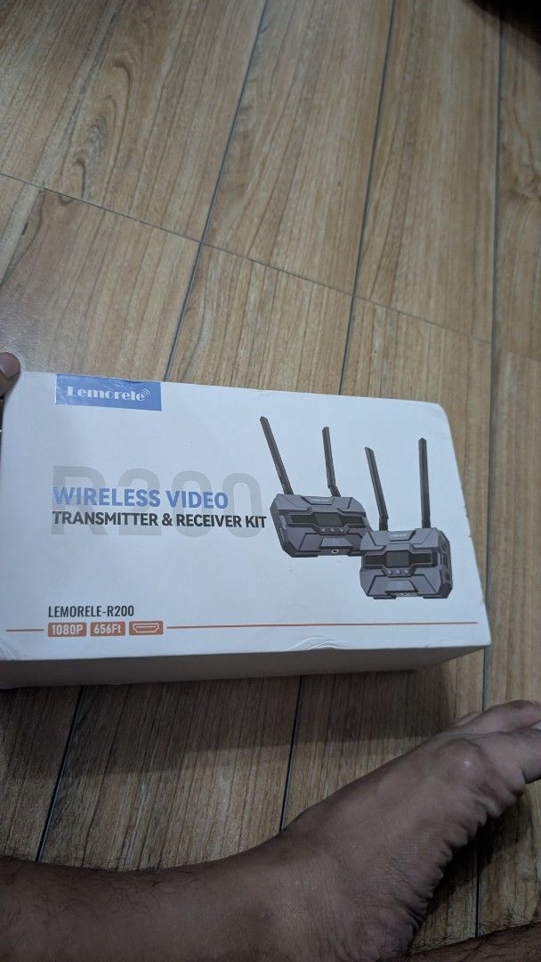 Lemorele R200 Wireless Video Transmitter & Receiver Kit (Category: Cables & Adaptors) located in Rizal. Submitted by lperezjr03 (Listing ID 1470973000, Image 1). Description: - Brand new, sealed, and unopened Lemorele R200 Wireless Video Transmitter & Receiver Kit - Crystal clear 1080P Full HD resolution for high-quality video - Impressive ultra-long range of up to 656ft (200 meters) - Easy plug-and-play HDMI connection - Ideal for live streaming