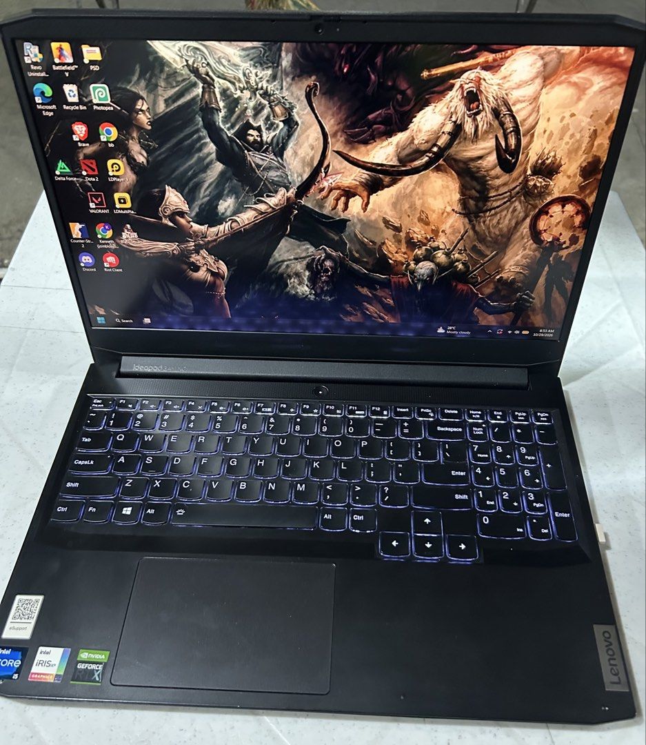 Lenovo IdeaPad Gaming 3 15IHU6 (Category: Other Mobile & Gadget Accessories) located in Cebu City. Submitted by cyrilk1cks (Listing ID 1471059404, Image 2). Description: Free laptop bag Mouse / Keyboard wireless Cooling fan pad 55K PRICE SA MALL.