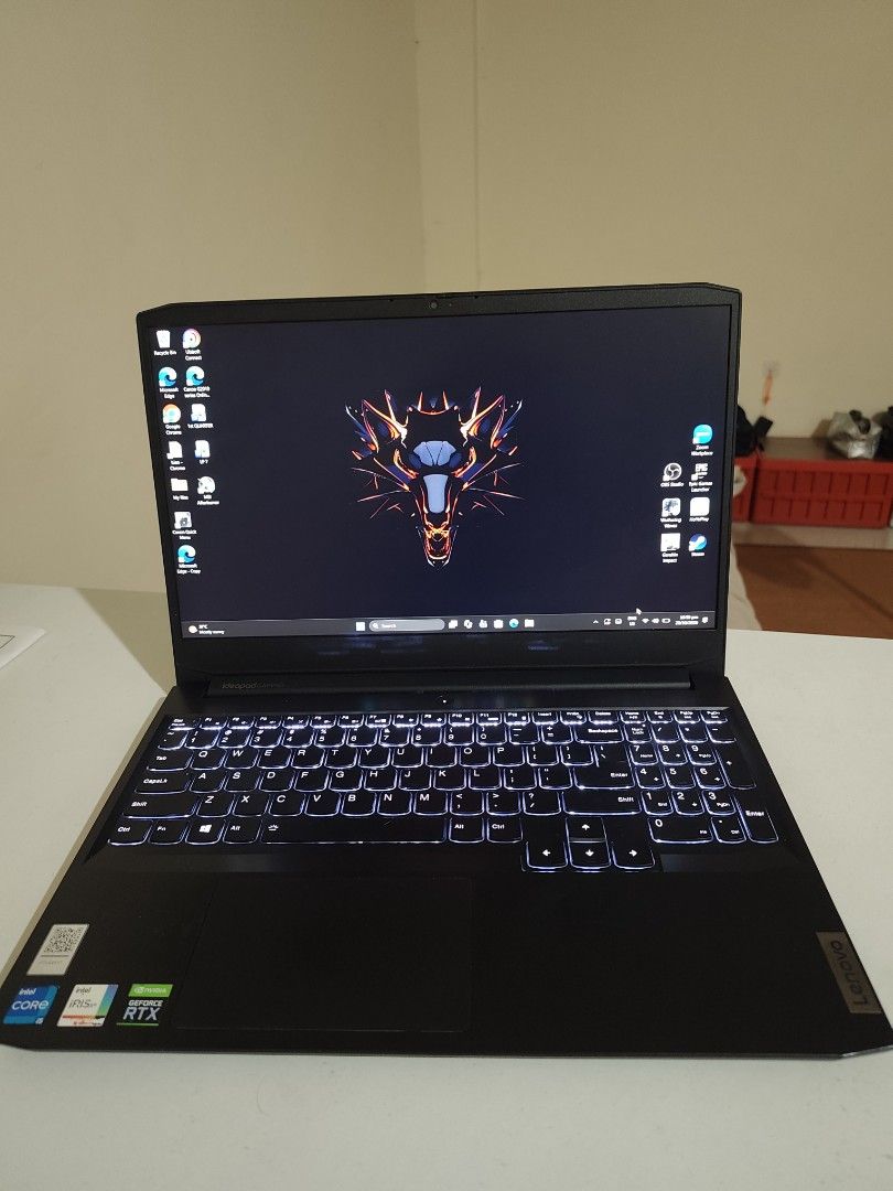 Lenovo Ideapad Gaming 3 (Category: Laptops & Notebooks) located in Calamba. Submitted by lalalalla1234 (Listing ID 1471078197, Image 1). Description: 30k Only! -RTX 3050 Ti 4GB -8 GB Ram -11th Gen i5 11320H -Please see photos for more detailed specs NO ISSUE Inclusion: Laptop Bag Charger Can do lalamove, pickup, or meet-up near my area. 📍Calamba, Laguna.