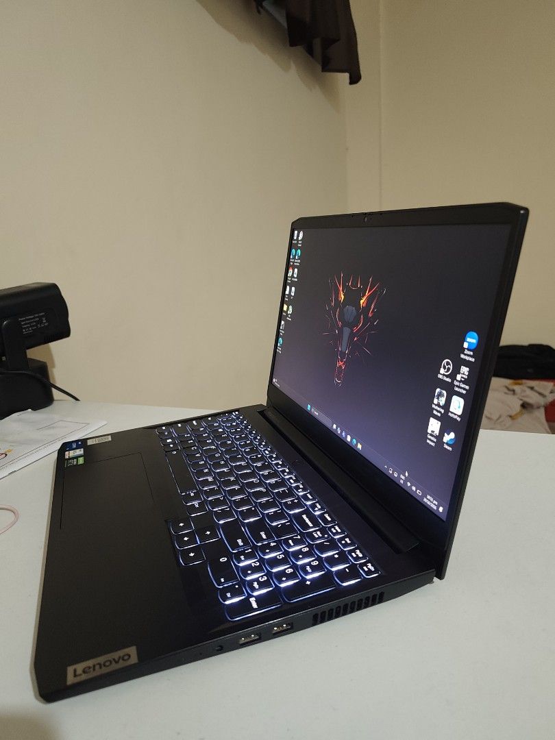 Lenovo Ideapad Gaming 3 (Category: Laptops & Notebooks) located in Calamba. Submitted by lalalalla1234 (Listing ID 1471078197, Image 3). Description: 30k Only! -RTX 3050 Ti 4GB -8 GB Ram -11th Gen i5 11320H -Please see photos for more detailed specs NO ISSUE Inclusion: Laptop Bag Charger Can do lalamove, pickup, or meet-up near my area. 📍Calamba, Laguna.