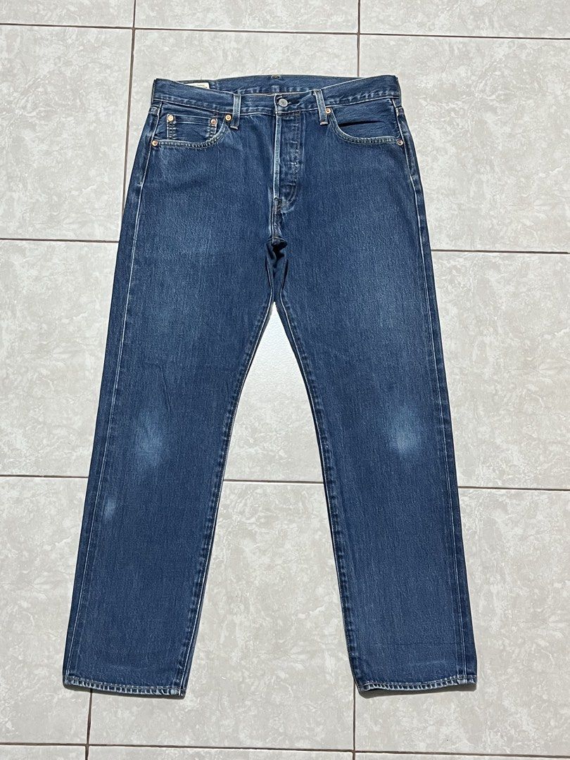 Levi’s 501 ST Premium Big E Selvedge (Category: Jeans) located in Manila. Submitted by nycts (Listing ID 1470935231, Image 2). Description: Levi’s 501 ST Premium Big E Selvedge Size 34 Length 41 Hem 7.5 Lightly used With factory intentional fade Product color may slightly vary due to photographic lighting‼️ Courier: J&T Mode of payment: Gcash / PayMaya / Gotyme Direct message if interested 📩.