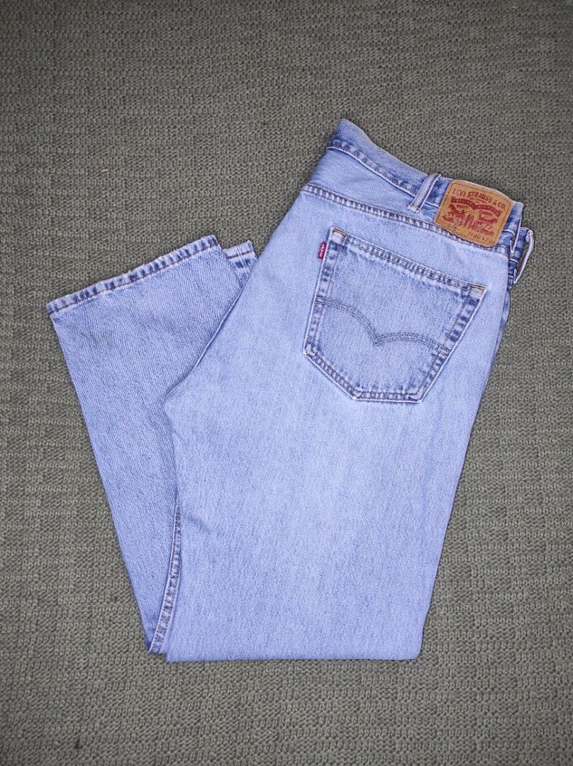 LEVI'S 505 PANTS (Category: Jeans) located in Las Pinas. Submitted by jeusmanlangit (Listing ID 1471031606, Image 2). Description: LEVI'S 505 PANTS DIMES: W: 40 L: 30 HEM: 9 ISSUE: MAY REPAIR NASA PICTURE 710 PESOS LANG DM📩.