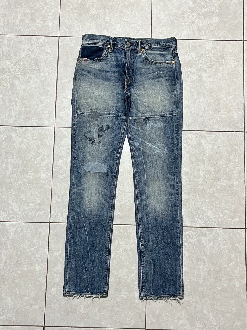 Levi’s 511 Patchwork (Category: Jeans) located in Manila. Submitted by nycts (Listing ID 1471039867, Image 2). Description: Levi’s 511 Patchwork Waist 32 Length 43 Hem 7 Like new Slim Fit Non Stretch Leather Patch Inspired Vintage Wash Product color may slightly vary due to photographic lighting‼️ Courier: J&T Mode of payment: Gcash / PayMaya / Gotyme Direct message if interested 📩.