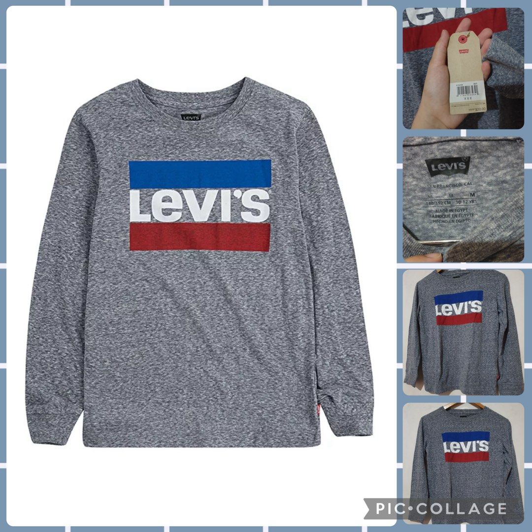 Levis Youth Logo Longsleeves M (Category: Longsleeves) located in Las Pinas. Submitted by epitome.mnl (Listing ID 1470974953, Image 1). Description: 💎Brand New with tag 💎Levis 💎Size M, 10-12 💎SRP 20USD 💎All items 100% original 📌MOP GCASH or BDO 📌SF Shouldered by the buyer 📌Lalamove/Grab (via sched) 📌Flash / Gogo Express Provincial 80-240 📌Meetups: Las Pinas/Alabang/Laguna via schedule.