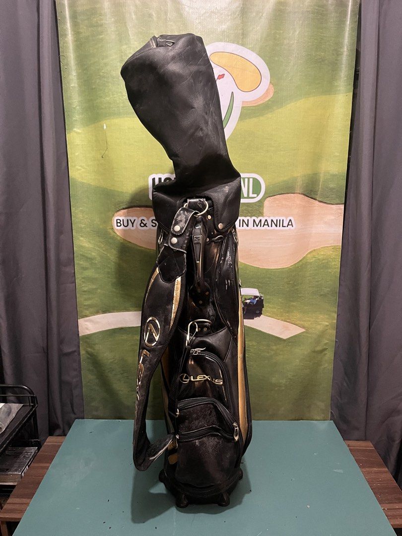 Lexus Golf Cart Bag (Category: Golf) located in Manila. Submitted by hole19mnl (Listing ID 1470984164, Image 2). Description: Lexus Golf Cart Bag 5 Way Divider *Issue in the last picture*.