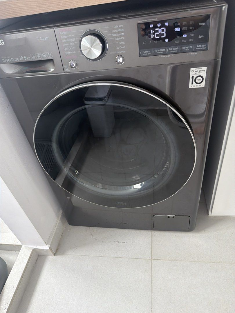 LG 10.5kg Inverter Direct Drive Front Load Washing Machine, TV & Home ...