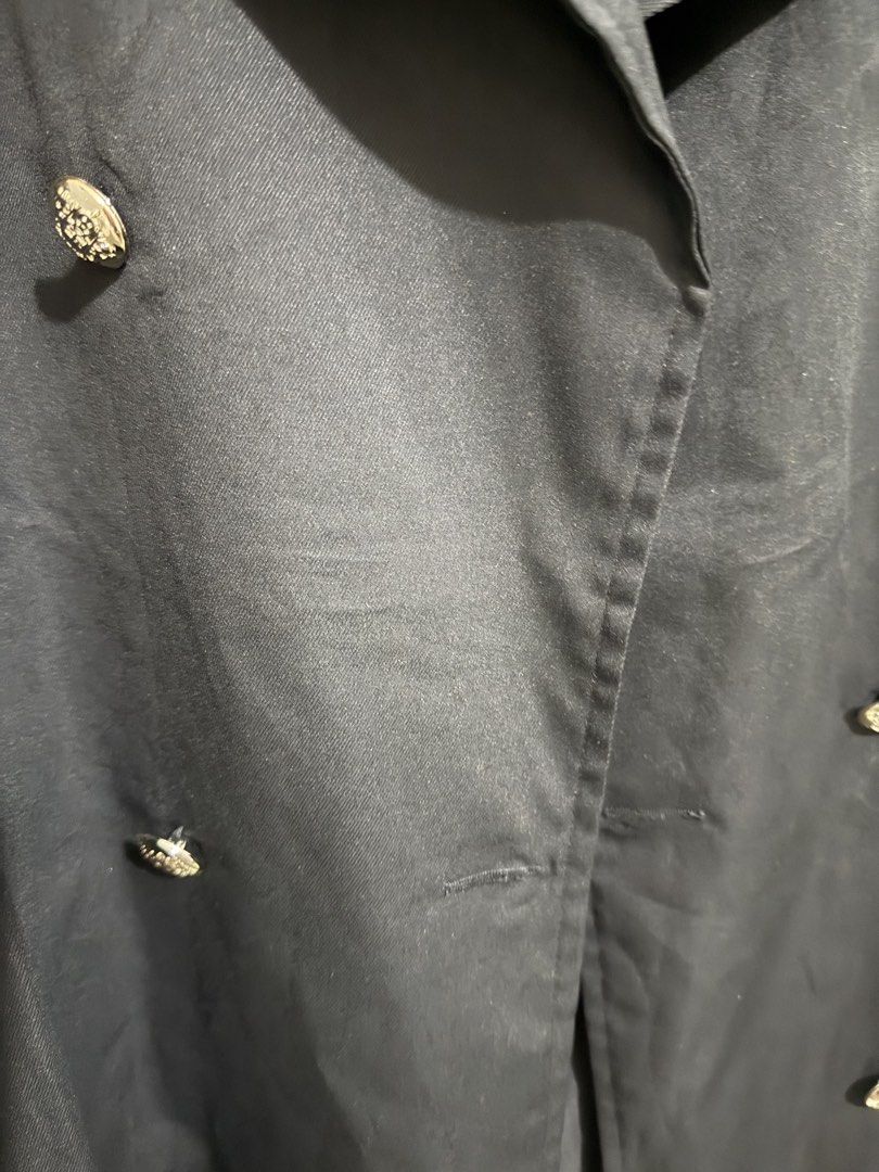 Light weight coat (Category: Coats, Jackets and Outerwear) located in Plaridel. Submitted by thriftingmama (Listing ID 1470971872, Image 2). Description: Shein brand light weight coat. Large on tag. Working buttons, comes with belt. .