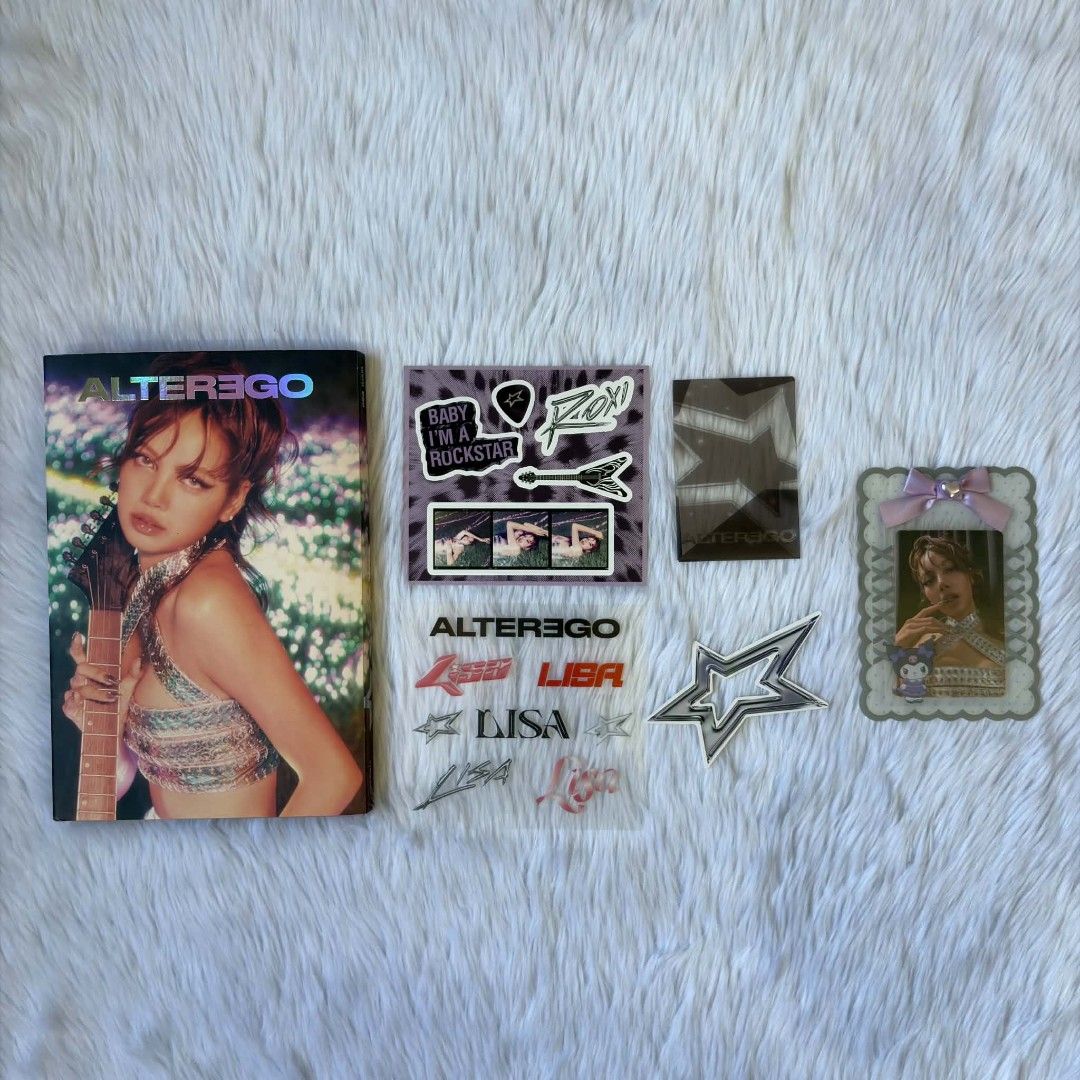 Lisa Alterego Roxi Photobook Version Almost Complete Inclusions Album (Category: K-Wave Merchandise) located in Solano. Submitted by thatbish.thrifts (Listing ID 1471083585, Image 2). Description: WTS LFB WTT ★ I'm finally parting ways with this iconic debut album of Lisa's, Alterego. Even if I'm not a huge fan of Blackpink and Lisa as I used to be, I'll still keep the collection of photocards I have of hers and also Rosé's. I'm also down to trad