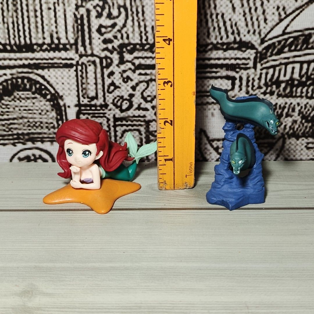Little Mermaid Mini figure set (Category: Figurines & Statues) located in Iloilo. Submitted by quistor (Listing ID 1471038140, Image 2). Description: Product Features: Little Mermaid Mini Figure Set Color: as the picture shows Size : 3 inches - see Ruler inches for size comparison Condition: Japan surplus toys, authentic, No box, Replace Base Only, selling as is. Package Content: 2pc Notes: Due to the light and screen setting difference, the item