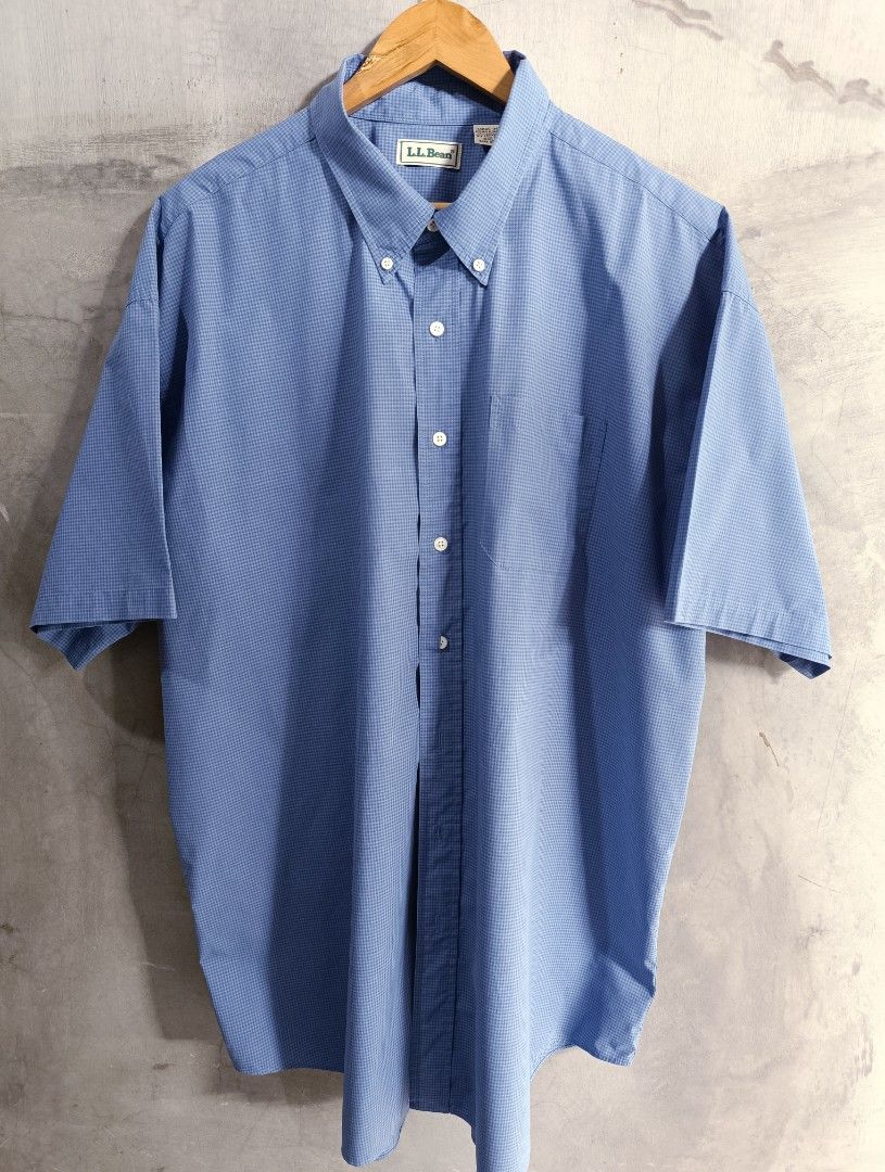 L.L. Bean Mens Blue Gingham Pattern Buttoned Short Sleeve (Category: Formal Shirts) located in Bacoor. Submitted by nineties_kid (Listing ID 1471045663, Image 2). Description: •==> L.L. Bean Mens Blue Gingham Pattern Buttoned Short Sleeve Size: XXL Shoulder width: 25 inches Sleeve length: 10.5 inches Shirt width: 29 inches Shirt length: 35 inches ________ ▶LBC Cash on Pick-up (C.O.P) Offer nation-wide delivery, as long as there is an LBC branch n