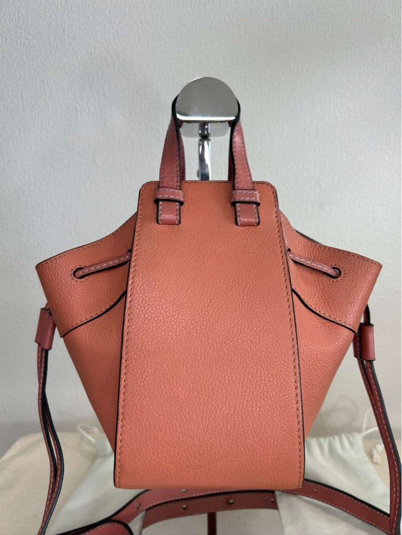 Loewe Hammock Drawstring Mini (Category: Luxury Bags & Wallets) located in Manila. Submitted by kkmallari (Listing ID 1471026107, Image 2). Description: Loewe Hammock Mini Calfskin Leather Lightly used Comes with dust bag Can do meet ups Also grab/lalamove RFS: not using it anymore :( .