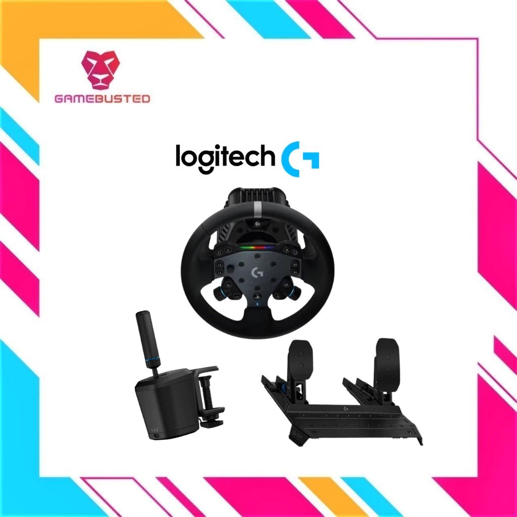 Logitech Racing Wheel with Pedals and Shifter, Video Gaming, Gaming ...