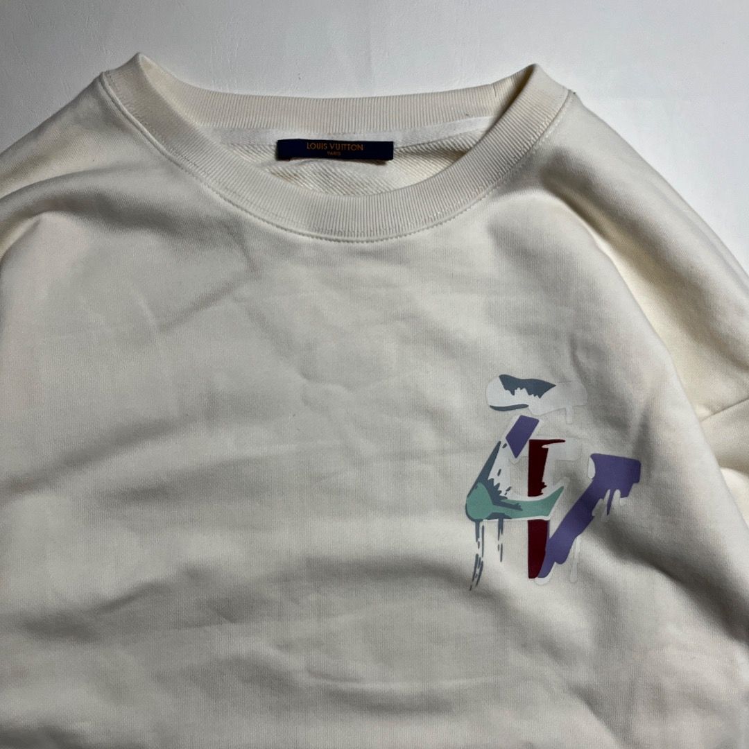 Louis Vuitton Melting Logo Cream Sweater (Category: Coats, Jackets and Outerwear) located in Caloocan City. Submitted by achilles_grails (Listing ID 1471047406, Image 3). Description: .