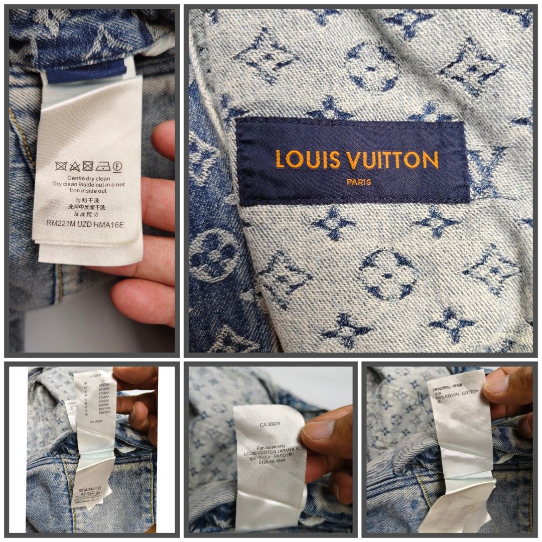 Louis Vuitton Paris mens denim jacket (Category: Coats, Jackets and Outerwear) located in Baguio. Submitted by archival_thrifted.ph. (Listing ID 1471017784, Image 2). Description: FOR SALE‼️ .LOUIS VUITTON PARIS MENS DENIM JACKET . EXCELLENT CONDITION .SIZE 46 ON TAG .PHP 3800 PLUS SF .❌❌ COP/COD .MOP GCASH .COURIER J&T .BAGUIO AREA .DM FOR SURE BUYER TY.