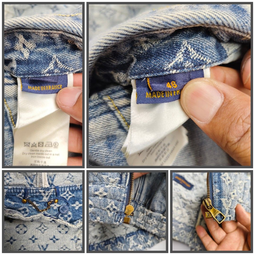 Louis Vuitton Paris mens denim jacket (Category: Coats, Jackets and Outerwear) located in Baguio. Submitted by archival_thrifted.ph. (Listing ID 1471017784, Image 3). Description: FOR SALE‼️ .LOUIS VUITTON PARIS MENS DENIM JACKET . EXCELLENT CONDITION .SIZE 46 ON TAG .PHP 3800 PLUS SF .❌❌ COP/COD .MOP GCASH .COURIER J&T .BAGUIO AREA .DM FOR SURE BUYER TY.