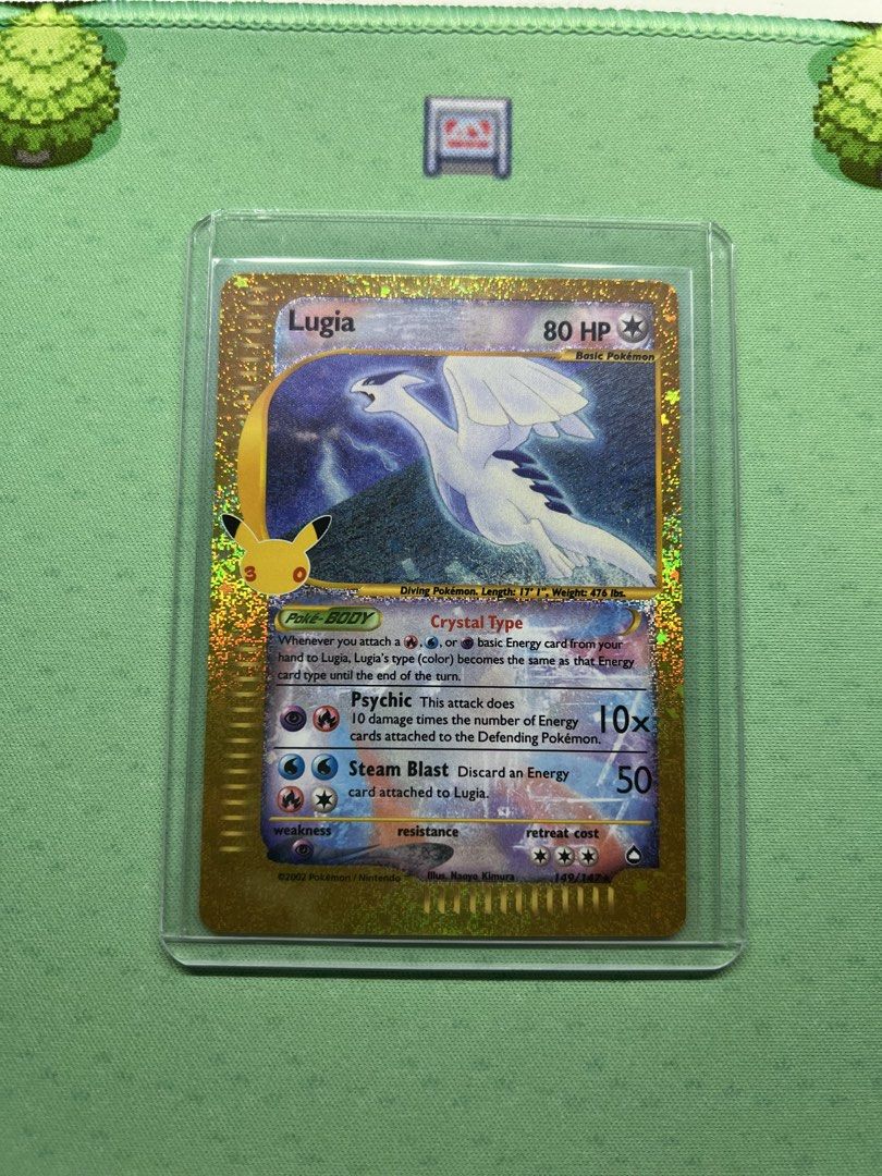 Lugia (Category: Raw Singles) located in Taguig. Submitted by renandon (Listing ID 1470940931, Image 3). Description: Selling 30th Celebration Lugia Classic Collection. Pulled it from a booster myself. Condition: Near mint. Sleeved and put in a top loader immediately upon pulling. Price: 12K or 11.5K cash pick up from BGC. Negotiable. Throw me an offer. MOP: Cash or BPI transfer PICK UP in BGC. Lalamove/Grab shouldered by buyer and sent only afte