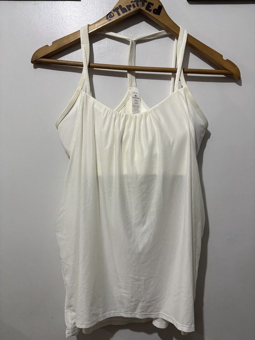 Lululemon Flow Y 2 in 1 Tanktop (Category: Activewear) located in Makati City. Submitted by ThriftedGoods (Listing ID 1471060527, Image 2). Description: Feel free to ask for more detailed photos In excellent condition No issues Length-26 Width-19.